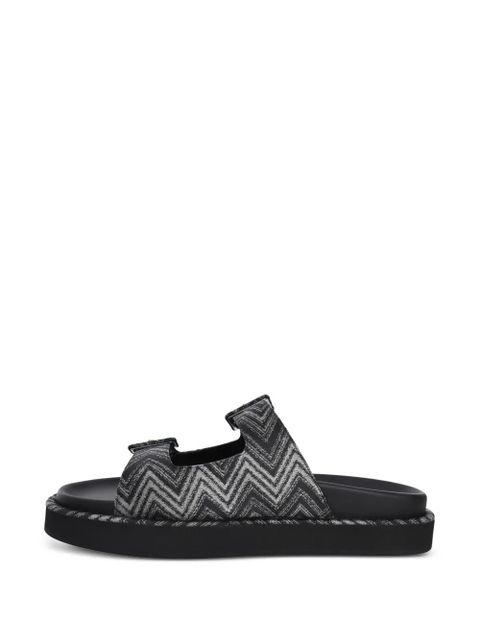 Missoni zigzag Clea sandals - Black