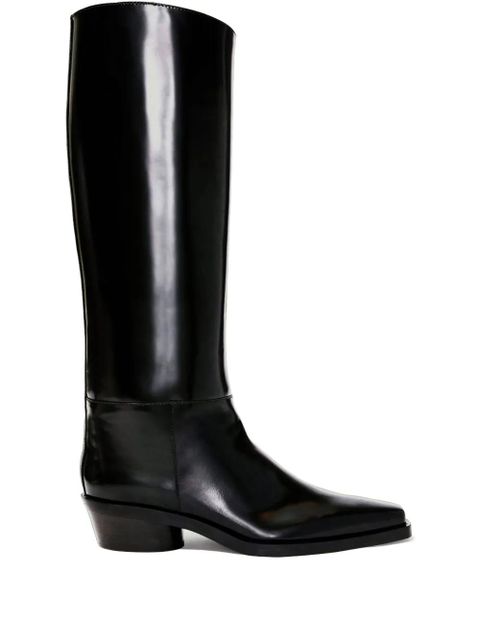 Proenza Schouler Bronco knee-high leather boots - Black - zdjęcie produktu nr 1