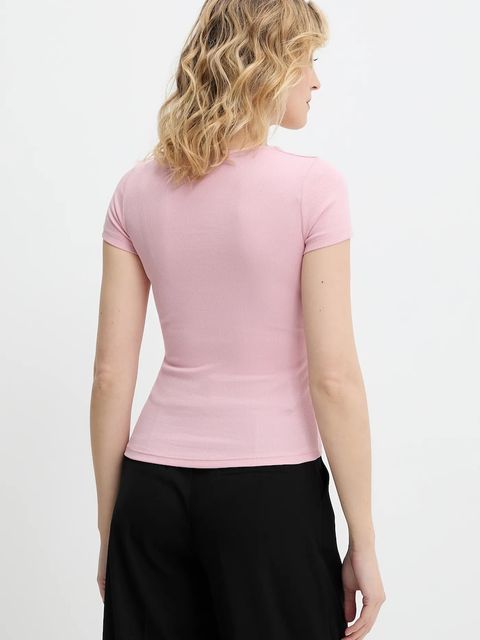 Answear.LAB t-shirt damski kolor różowy