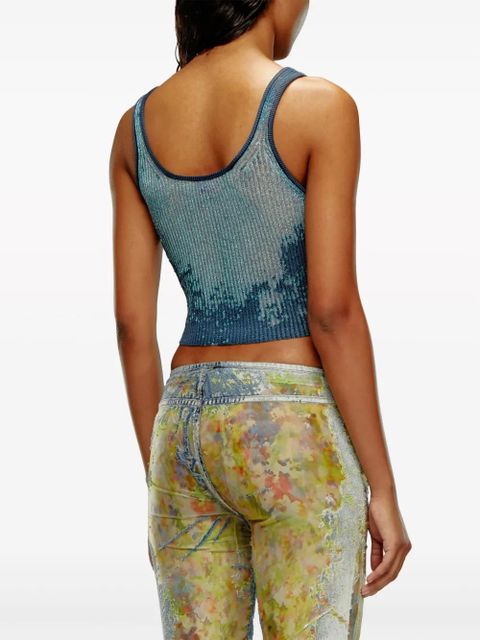 Diesel Deidrina lurex tank top - Blue