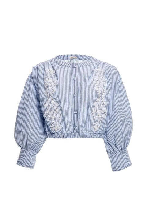 Agua By Agua Bendita Isolda Batik striped blouse - Blue - zdjęcie produktu nr 1