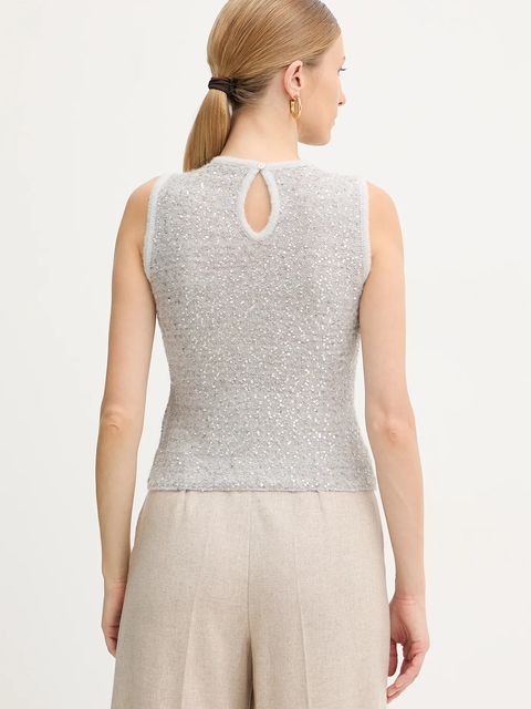 Marella kamizelka z dodatkiem wełny damski kolor szary 2523366382200