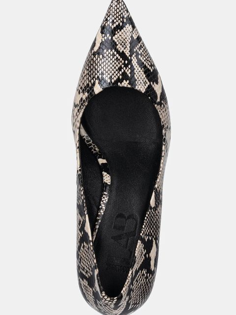 Answear.LAB szpilki skórzane kolor beżowy