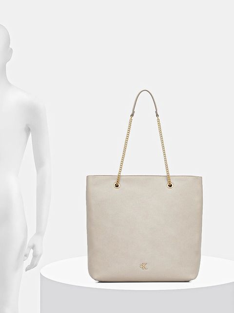 Calvin Klein torebka kolor beżowy LV04F3204G