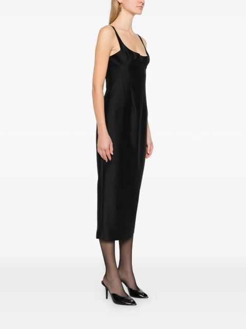 KHAITE Lotte midi dress - Black