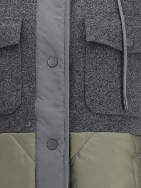 Weekend Max Mara Ossola hooded quilted coat - Grey