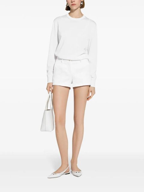 Dolce & Gabbana Brocade above-knee shorts - White - zdjęcie produktu nr 2