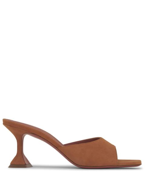Amina Muaddi Lupita 70mm suede sandals - Brown - zdjęcie produktu nr 1