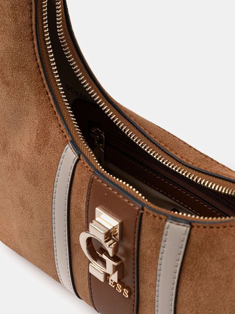 Guess torebka zamszowa ERENIA kolor brązowy HWSB78 38180