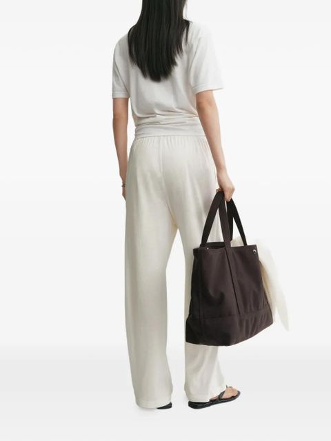 TOTEME elasticated trousers - Neutrals