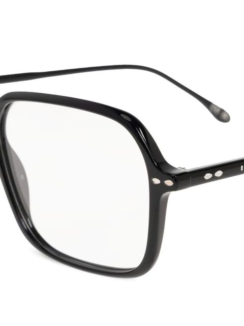 Isabel Marant Eyewear geometric-frame glasses - Black