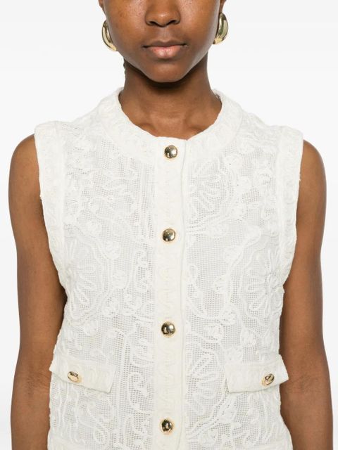 Maje buttoned vest - Neutrals