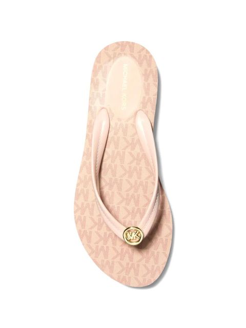 Michael Kors Posie logo hardware flip flops - Pink