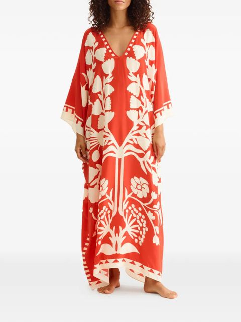 ERES Holi printed kaftan - Red - zdjęcie produktu nr 2