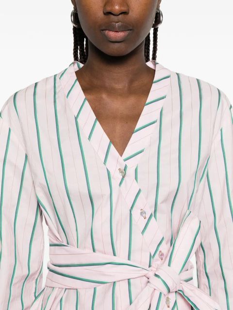 PINKO Ottavia striped button shirt