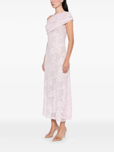 Self-Portrait lace midi dress - Pink