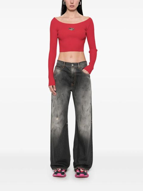 Diesel M-Vera-Ls T-shirt - Red - zdjęcie produktu nr 2