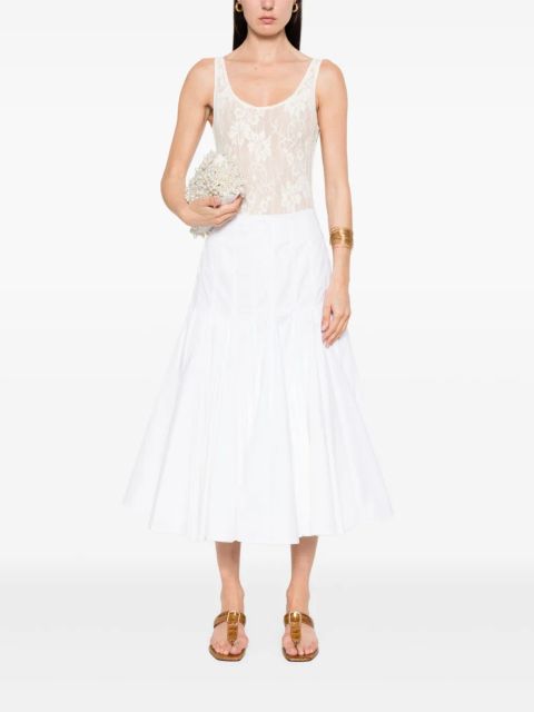 ZIMMERMANN scoop-neck lace bodysuit - Neutrals