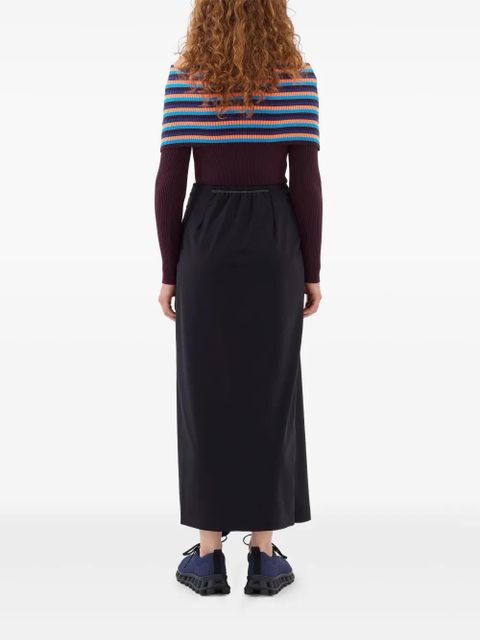 Sunnei folded striped top - Purple