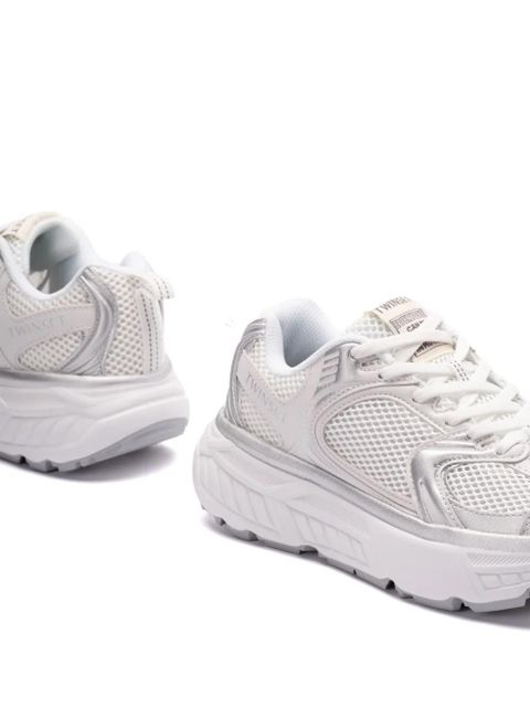 TWINSET mesh-panelled sneakers - White