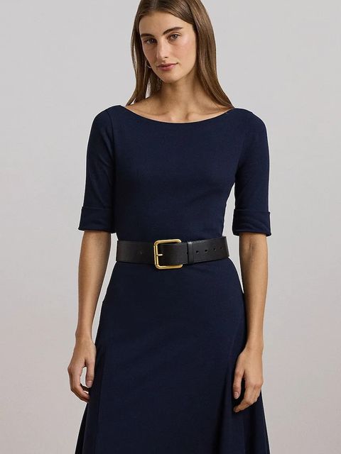 Lauren Ralph Lauren sukienka kolor granatowy mini rozkloszowana 200973599 - zdjęcie produktu nr 2