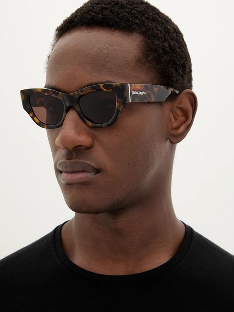 Palm Angels okulary kolor brązowy PERI087_506064