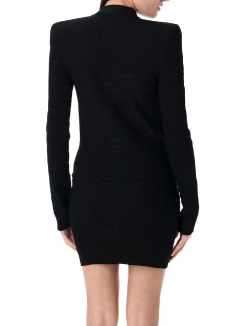 Balmain long sleeve cardigan - Black