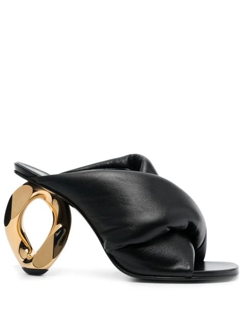 JW Anderson 95mm Chain Heel sandals - Black - zdjęcie produktu nr 1