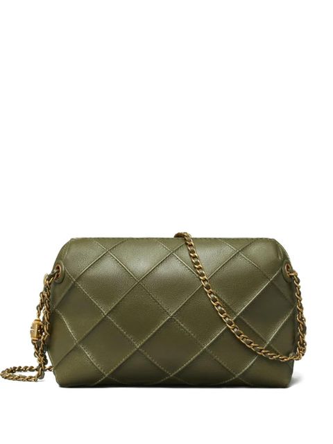 Tory Burch Fleming Soft quilted mini bag - Green - zdjęcie produktu nr 1