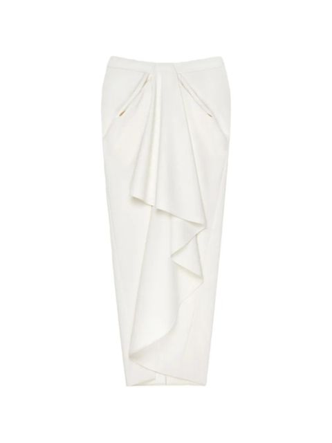Givenchy draped maxi skirt - White - zdjęcie produktu nr 1