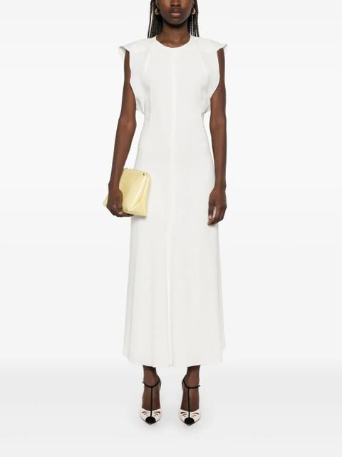 Victoria Beckham crepe maxi dress - Neutrals