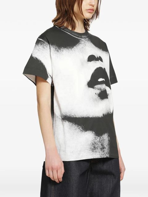 Givenchy portrait-print boxy T-shirt - Black - zdjęcie produktu nr 2