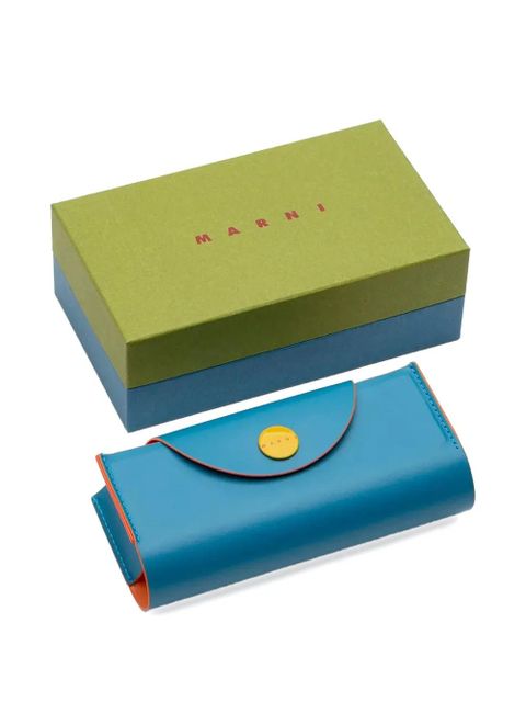 Marni Eyewear tortoiseshell-effect rectangle-frame sunglasses - Brown