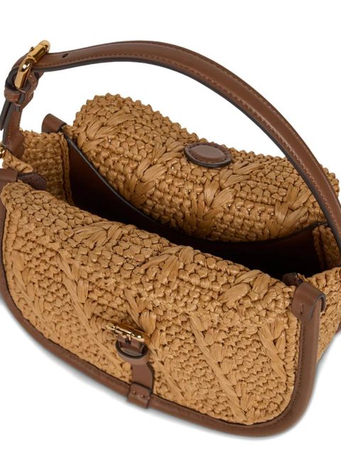 ETRO small Pony crocheted tote bag - Neutrals