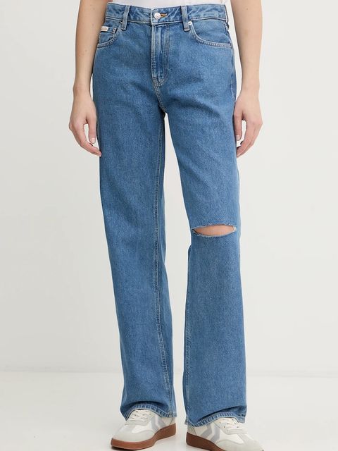 Calvin Klein Jeans jeansy damskie medium waist LV047E609G - zdjęcie produktu nr 1