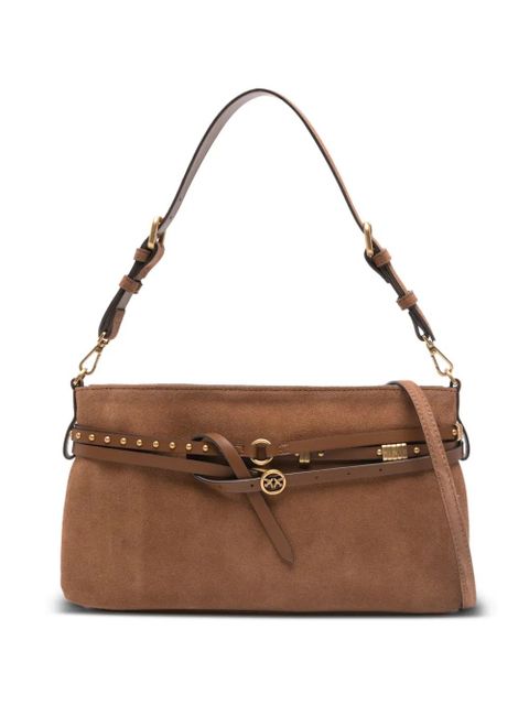 PINKO logo-detail buckle shoulder bag - Brown - zdjęcie produktu nr 1