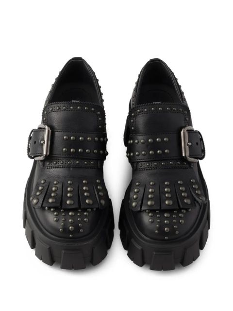 Prada 55mm leather loafers - Black