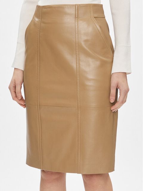 Spódnica skórzana BOSS