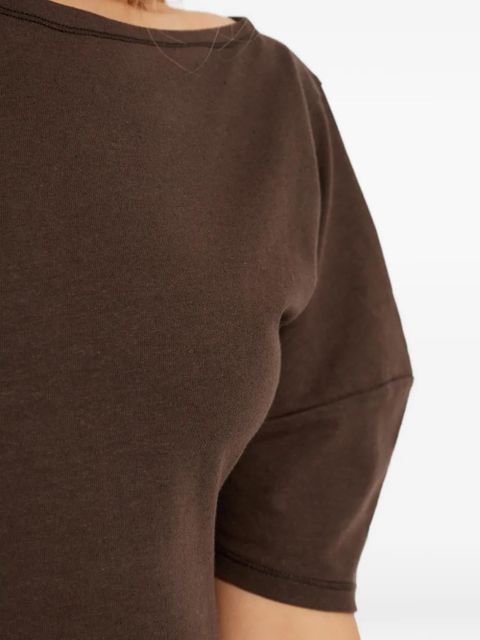 LEMAIRE tied-waist midi dress - Brown