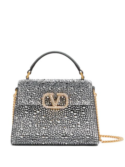 Valentino Garavani mini VSLING VLogo Signature shoulder bag - Silver - zdjęcie produktu nr 1