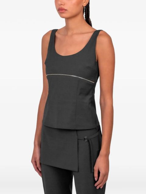 Paloma Wool Isee zip-detail top - Grey - zdjęcie produktu nr 2