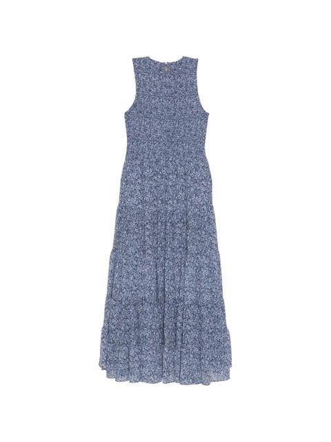 Michael Kors floral-print smocked dress - Blue - zdjęcie produktu nr 2