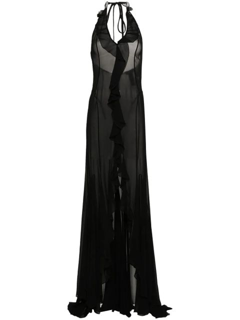 MISBHV semi-sheer maxi dress - Black - zdjęcie produktu nr 1
