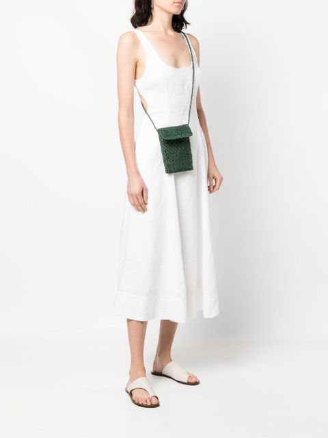 DRAGON DIFFUSION interwoven-design phone-case bag - Green