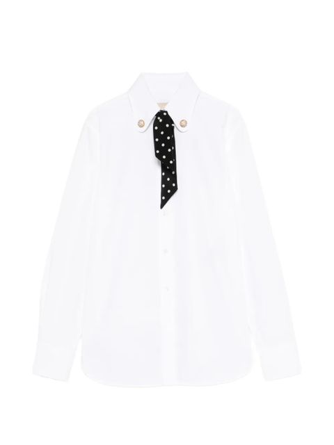 Valentino Garavani polka dot detail shirt - White - zdjęcie produktu nr 1