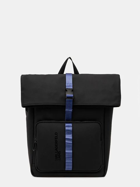 Karl Lagerfeld Jeans plecak kolor czarny duży gładki B1M30146 - zdjęcie produktu nr 1