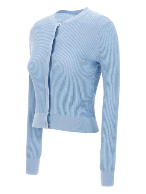 Max Mara sequin-embellished ribbed cardigan - Blue - zdjęcie produktu nr 2