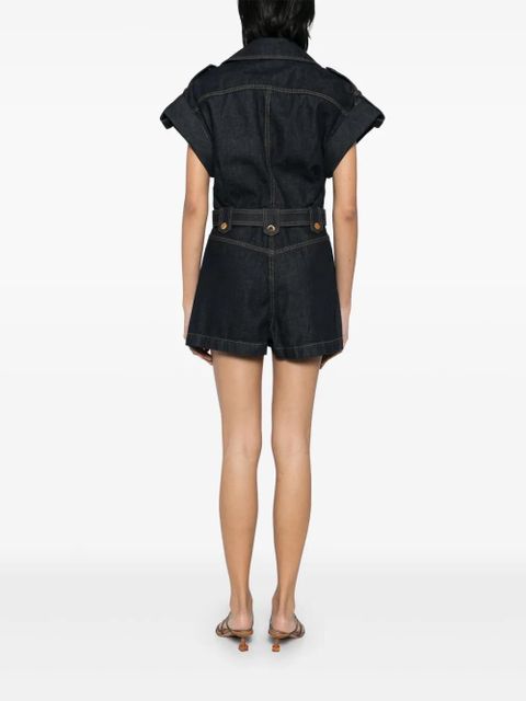 ZIMMERMANN belted playsuit - Blue