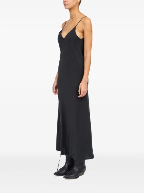 MM6 Maison Margiela silk maxi dress - Black
