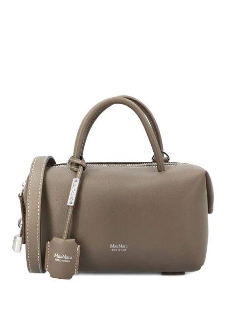 Max Mara Holdalls top handle padlock-detail tote bag - Brown - zdjęcie produktu nr 1
